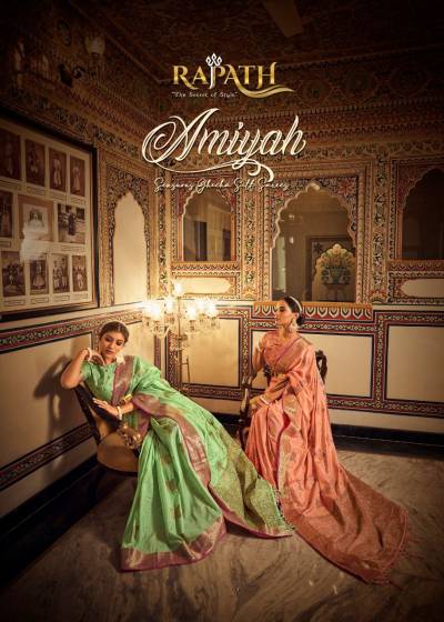 Amiyah By Rajpath Designer Traditional Wear Silk Saree Collection